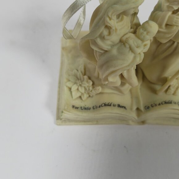 Ivory Holy Family Ornament 3.5" Christmas Collection By Family Christian Stores - Picture 2 of 9